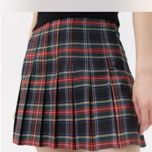 Urban Outfitters Red Plaid Mini Skirt